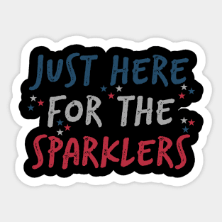 Just Here For The Sparklers Sticker